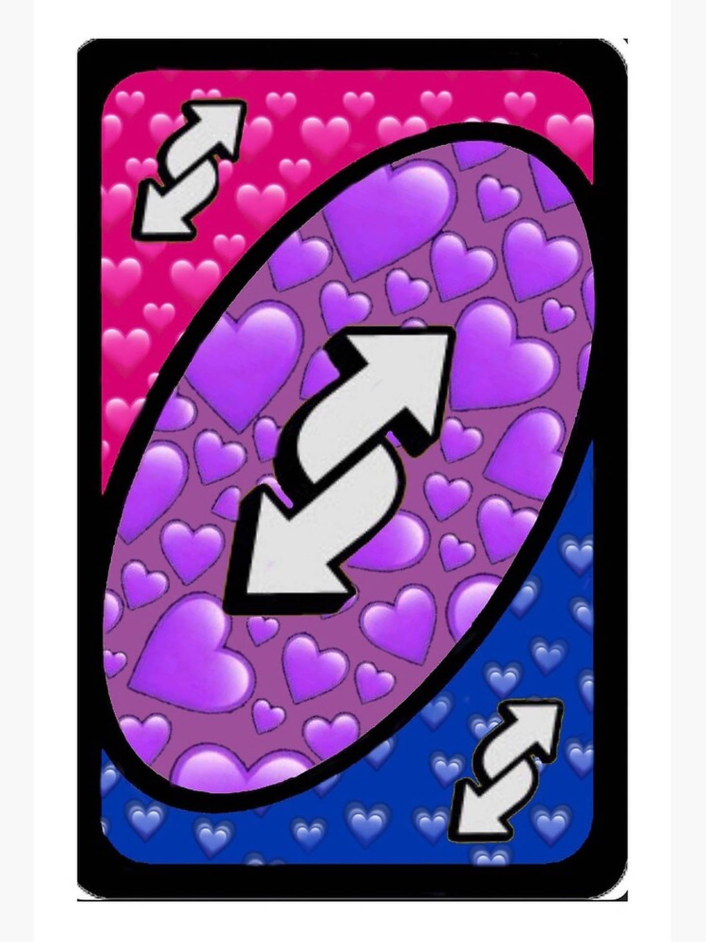 Pink Purple Blue Uno Card Wallpaper
