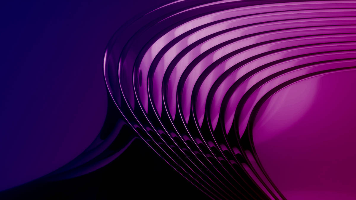 Pink Purple Crystal Curves