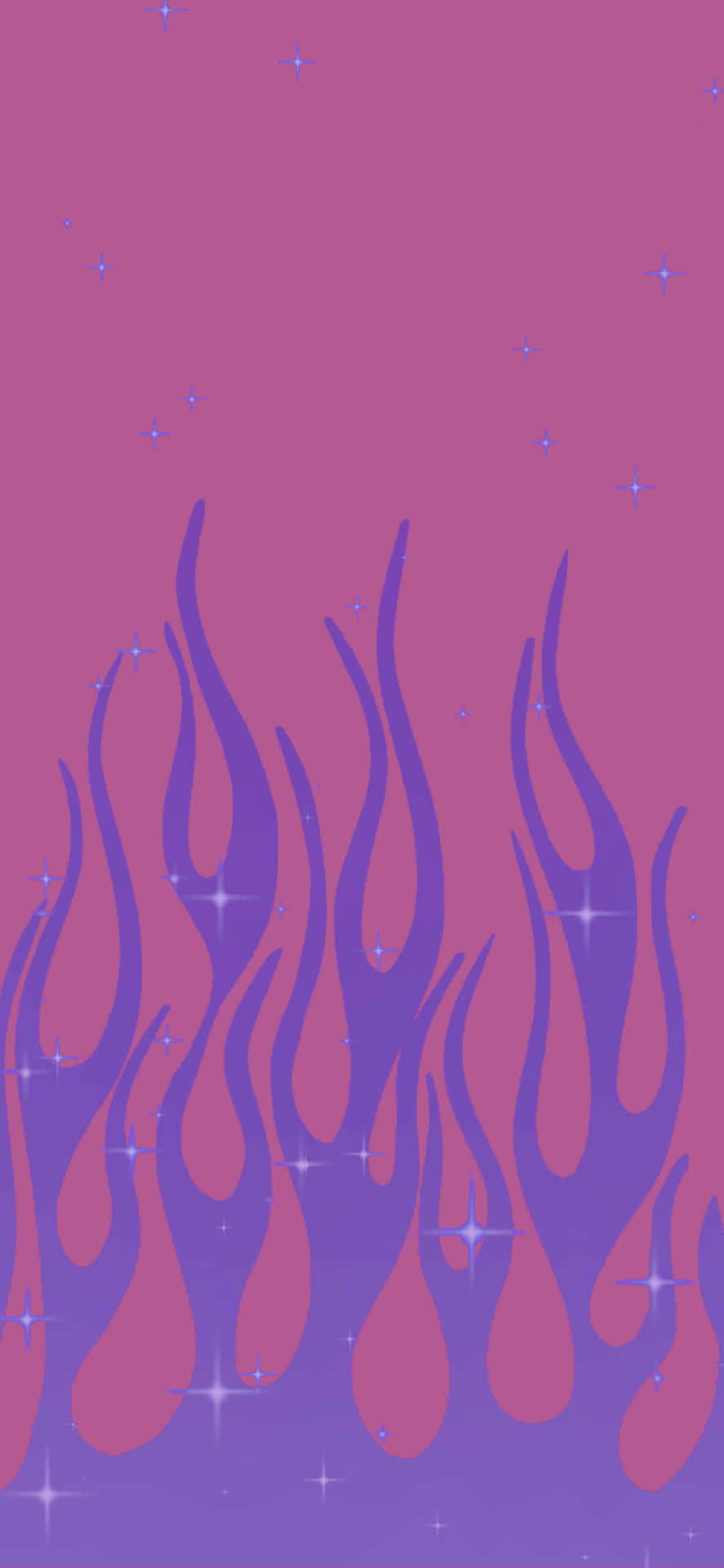 Pink Purple Flame Aesthetic Wallpaper