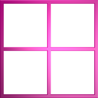 Pink Quadrant Frame Template PNG