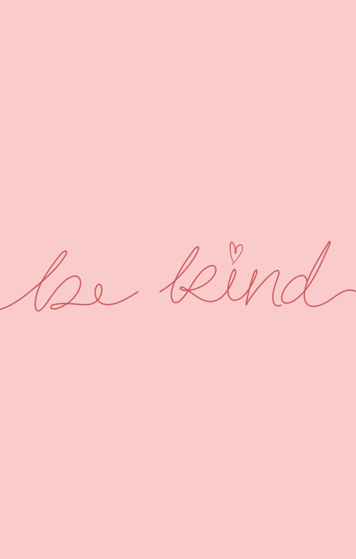Be Kind Handwritten Text On Pink Background Wallpaper