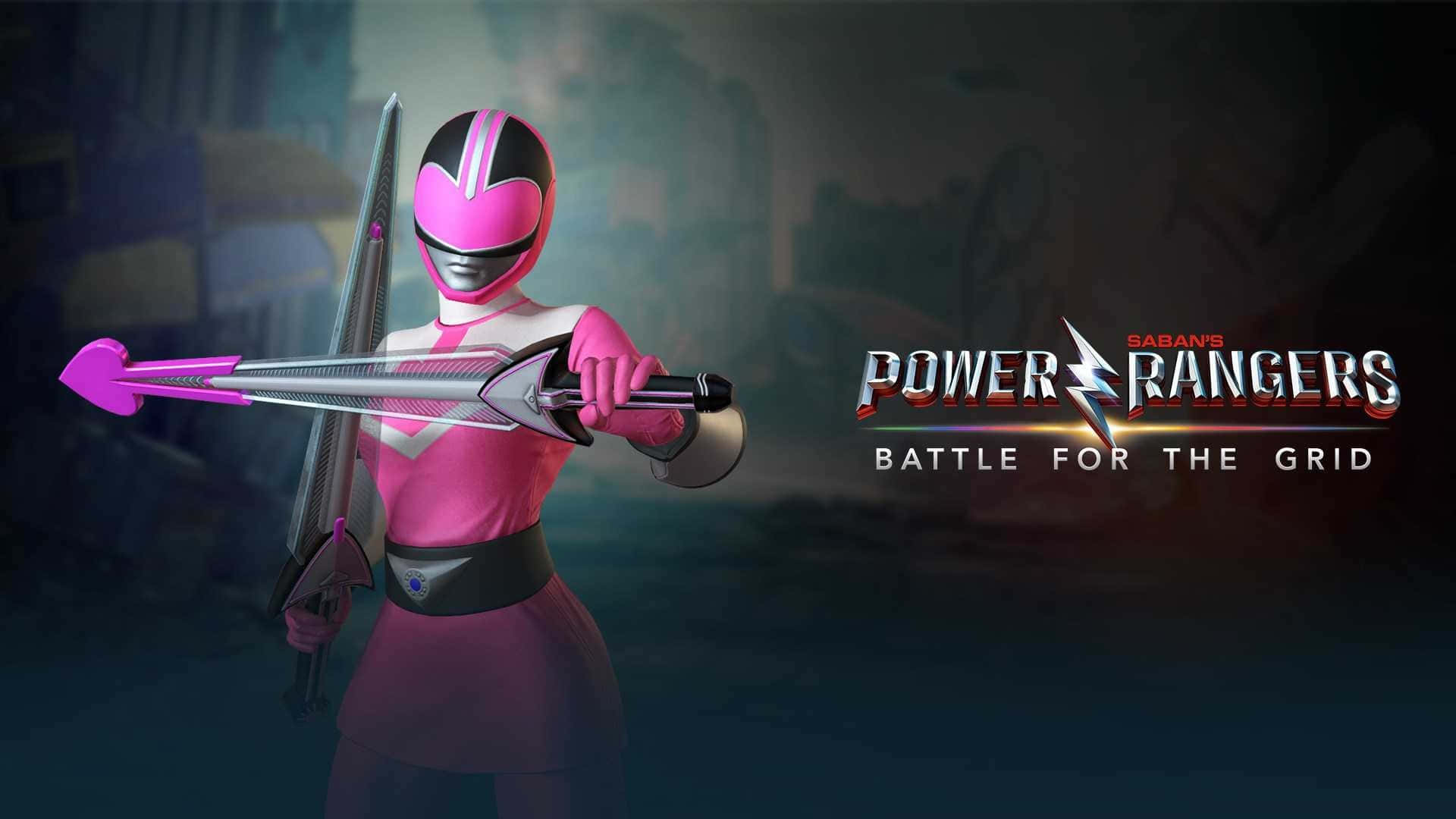 Pink Ranger Battleforthe Grid Promo Wallpaper