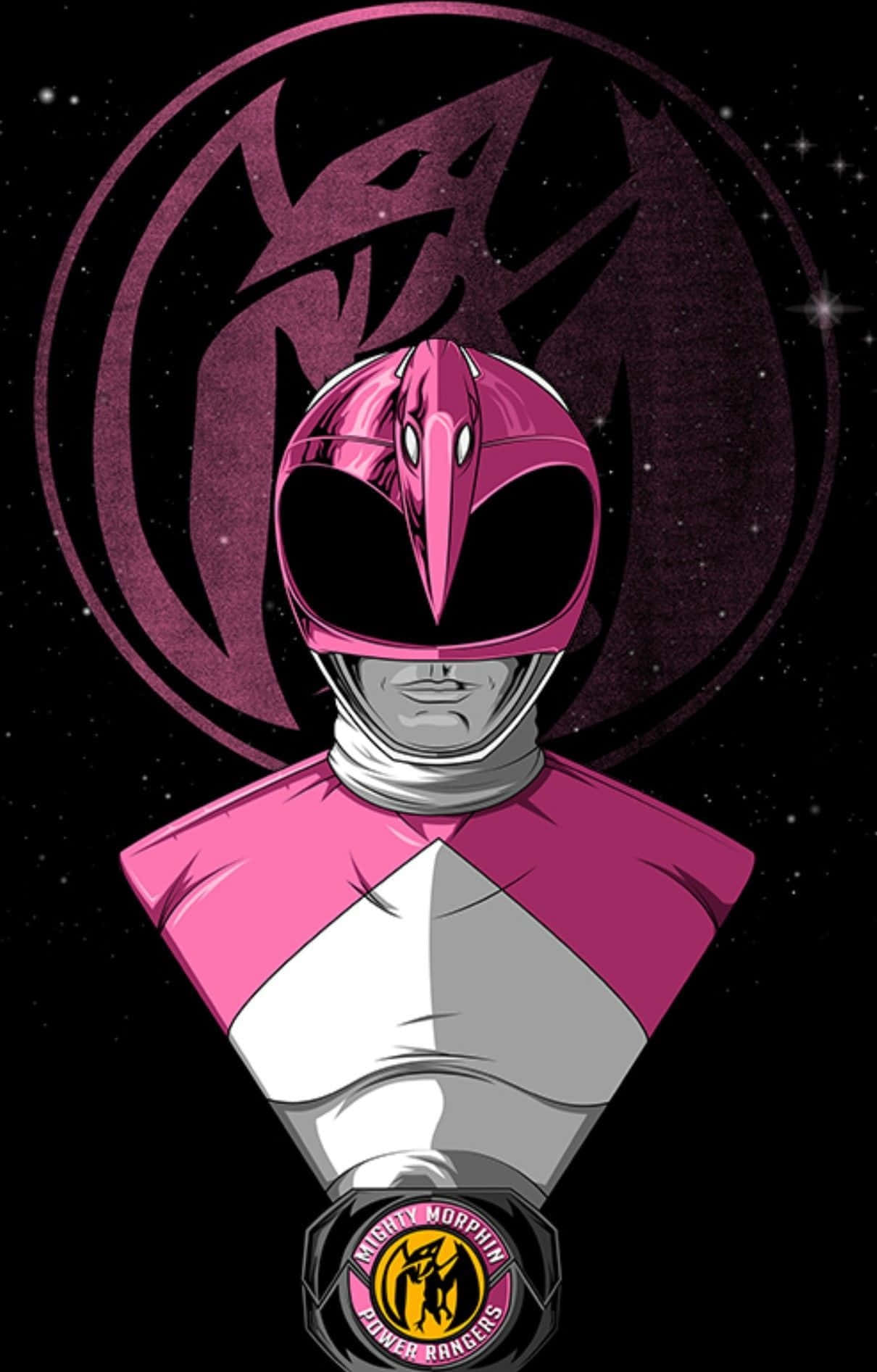Pink Ranger Power Morphin Poster Wallpaper