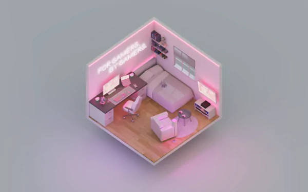 Pink Razer Studio 4k Wallpaper