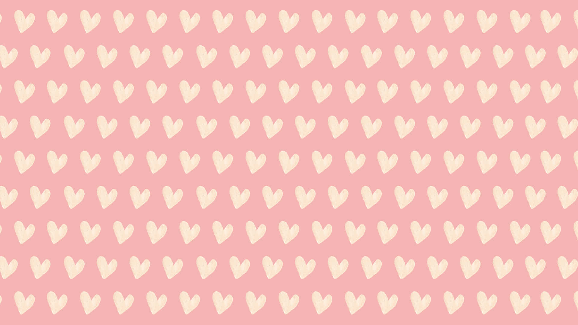 Pink Retro Heart Shape Aesthetic Valentine's Day Wallpaper