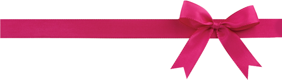 Pink Ribbon Bow Transparent Background PNG