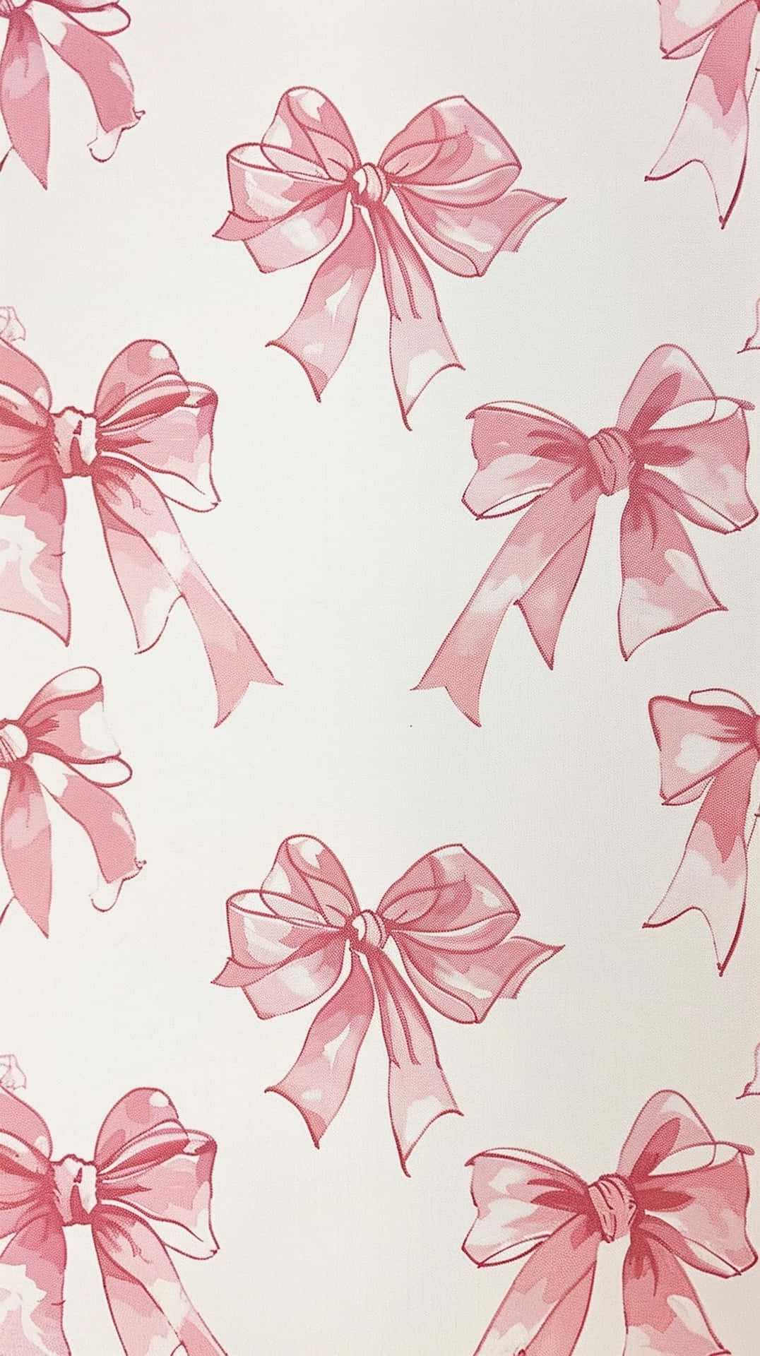 Pink Ribbon Pattern Wallpaper Wallpaper