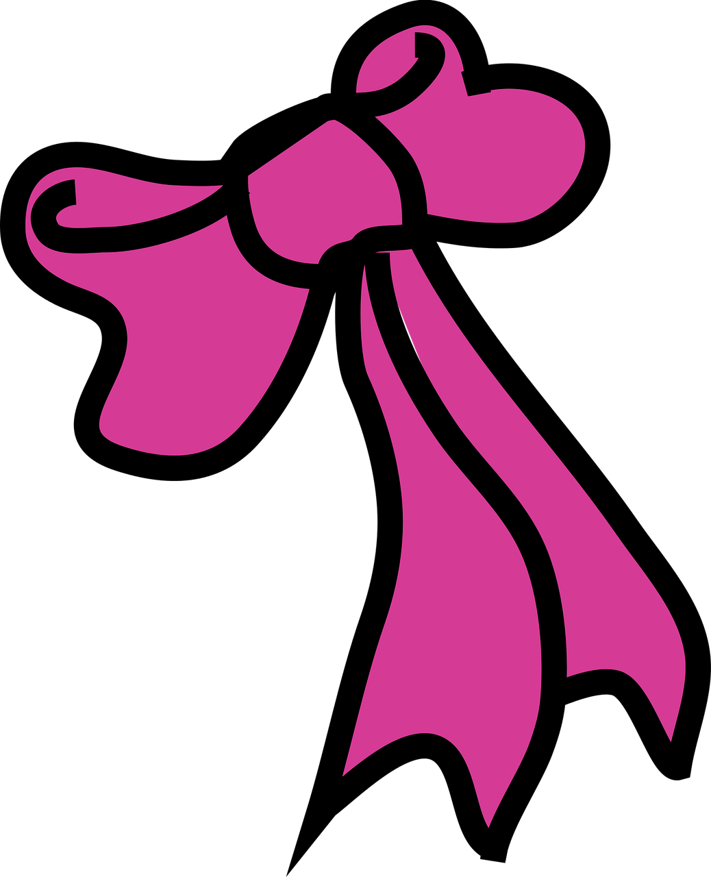Pink Ribbon Symbolfor Breast Cancer Awareness PNG