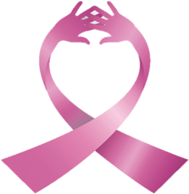 Pink Ribbon Volleyball Logo PNG