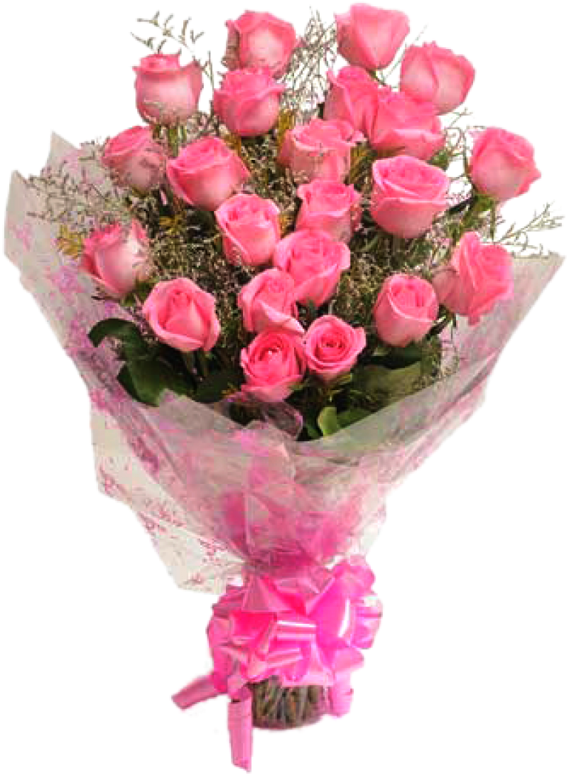 Pink Rose Bouquet Elegance PNG