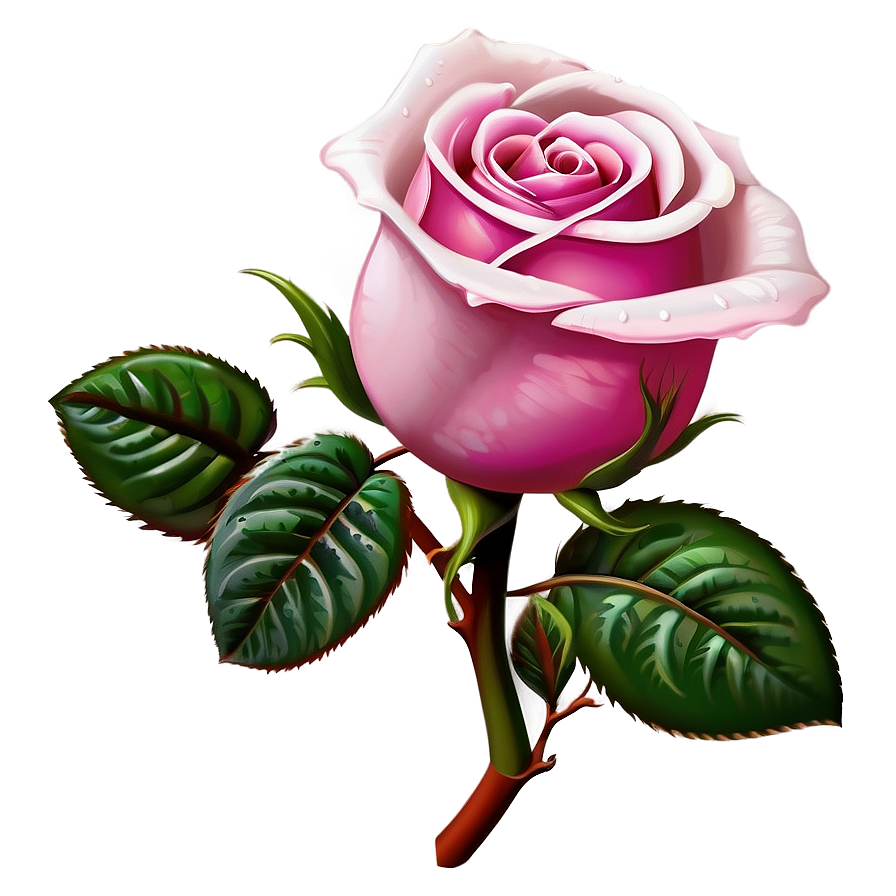 Download Pink Rose Clipart Png 5 | Wallpapers.com