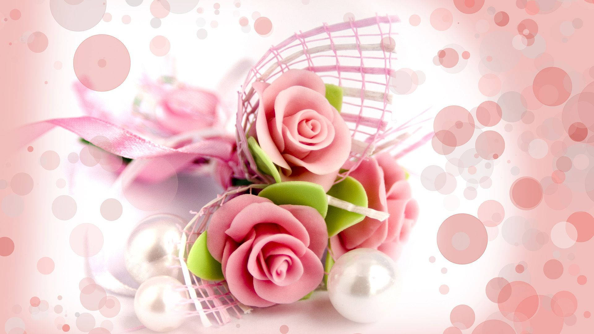 Pink Roses As Gifts Wallpaper