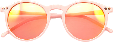 Pink Round Sunglasses Transparent Background PNG