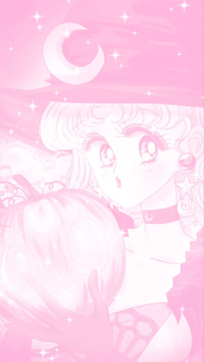 Pink Sailor Moon Artwork Wallpaper