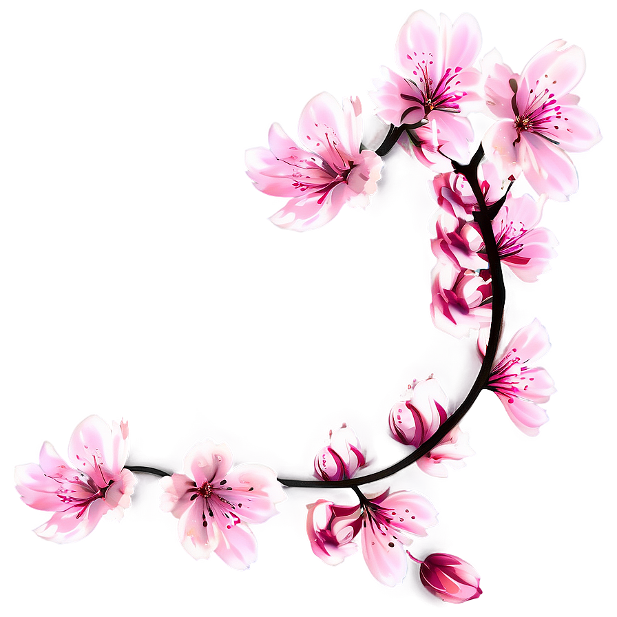 Pink Sakura Flowers Png Ddy PNG