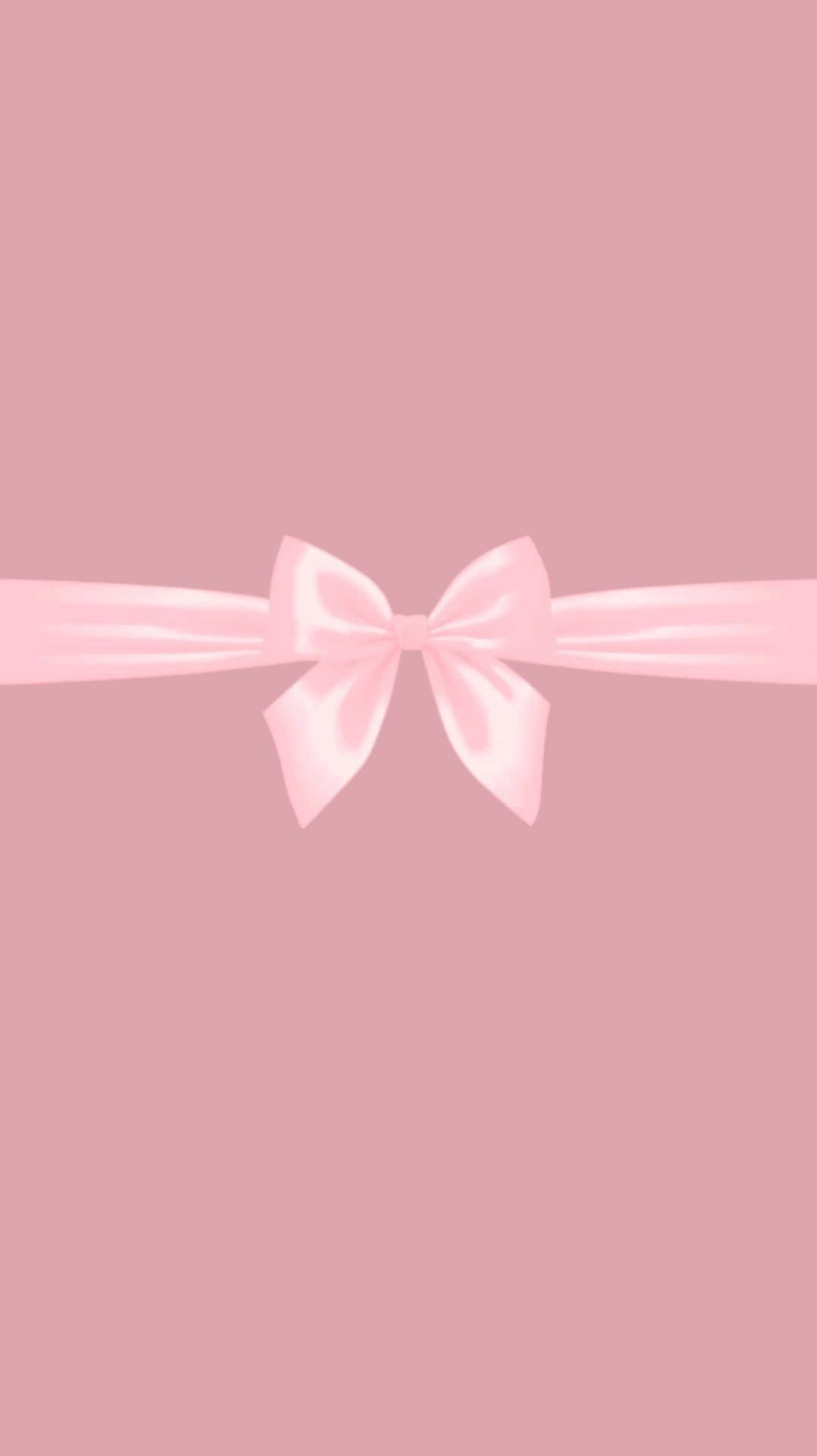 Pink Satin Bow Aesthetic Wallpaper