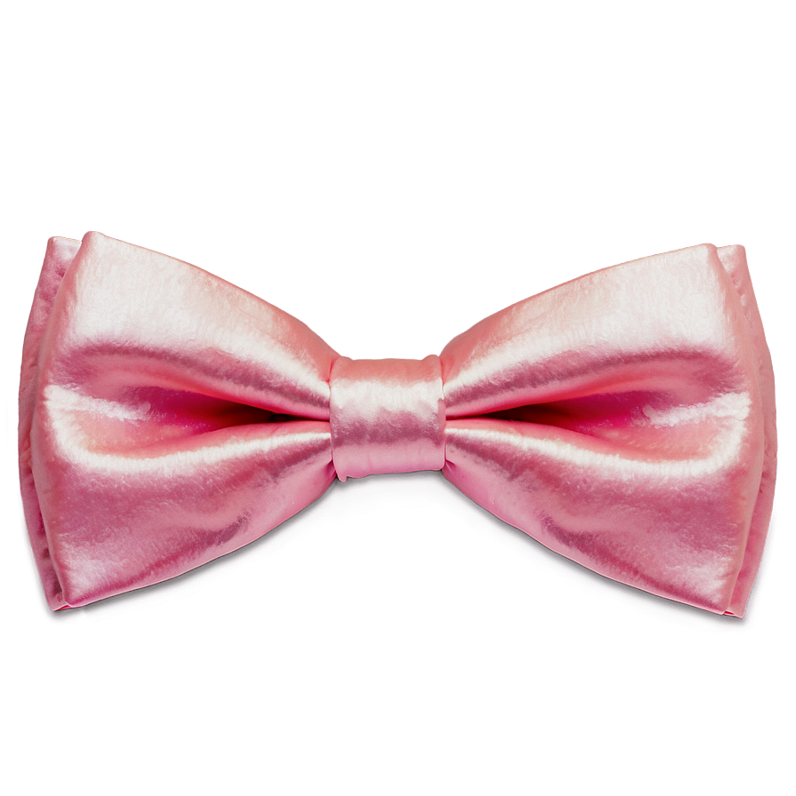 Pink Satin Bow Tie Png 05252024 PNG