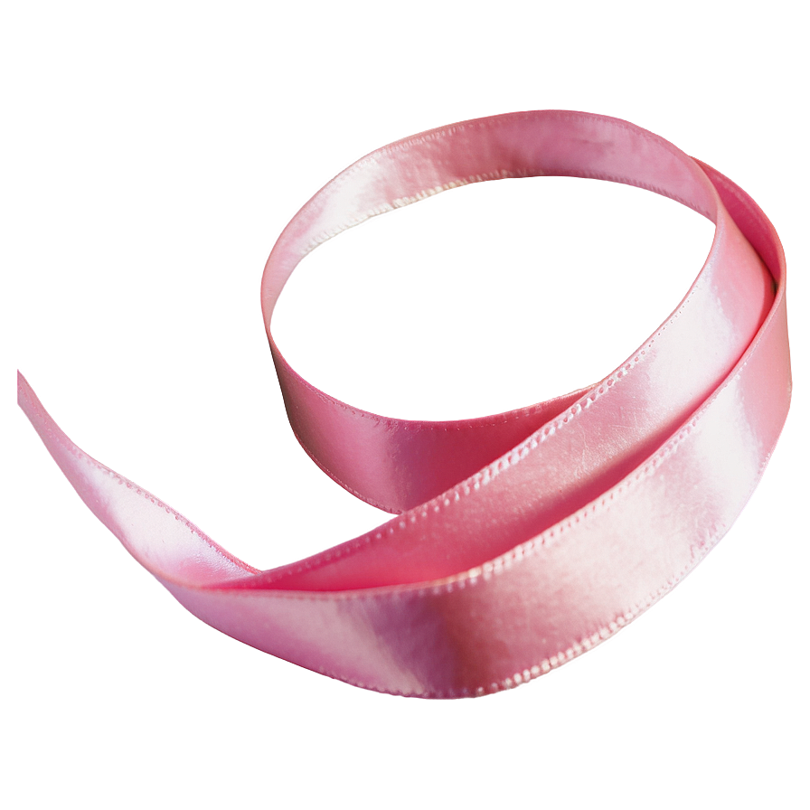 Pink Satin Ribbon Png 06242024 PNG