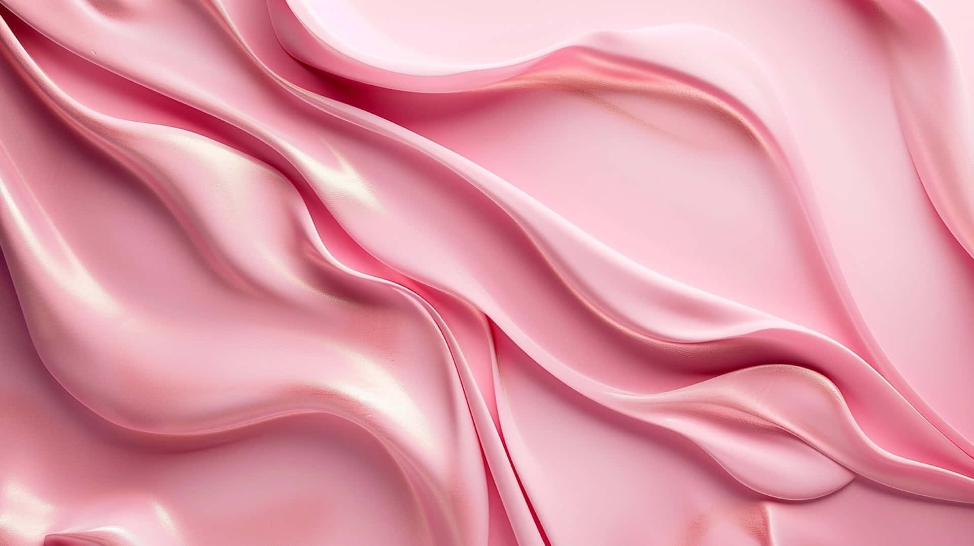 Pink Satin Waves Texture Wallpaper