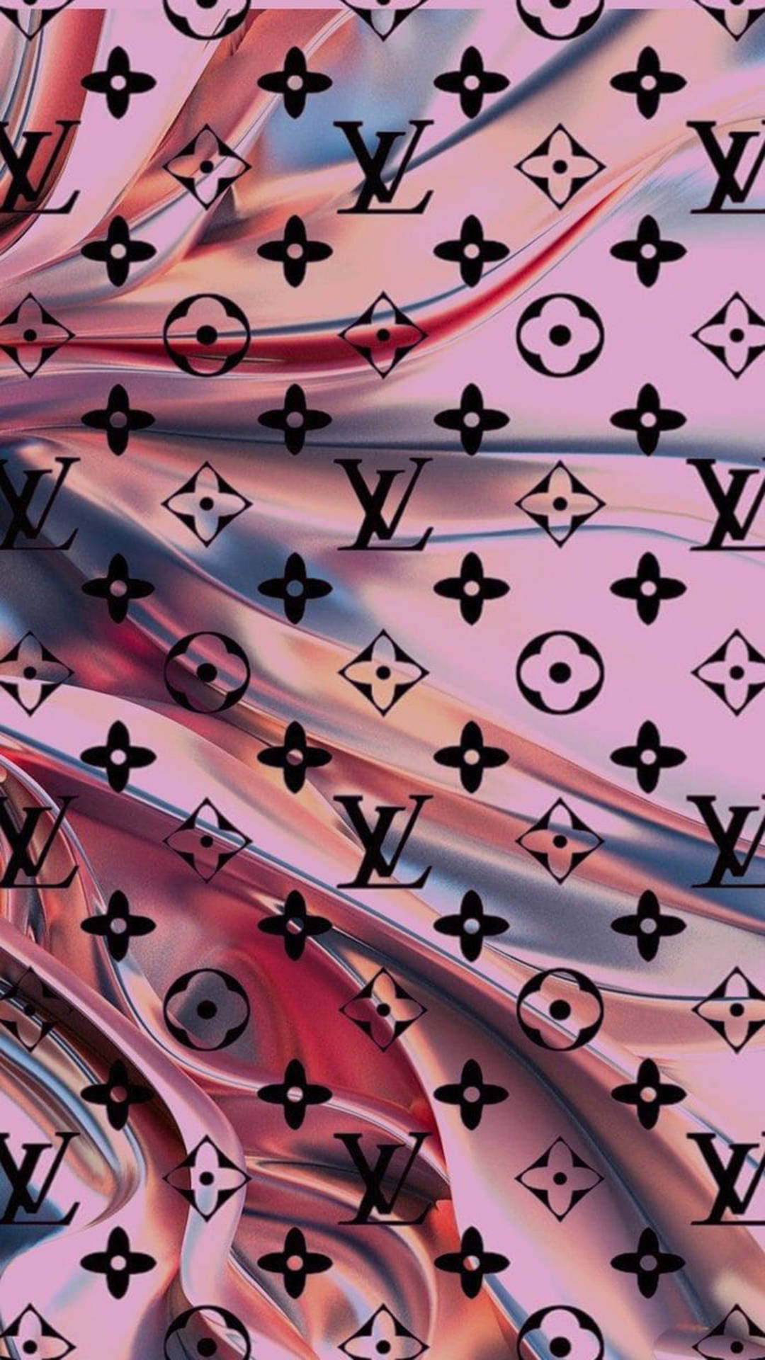 Pink Scarf Louis Vuitton Phone Background