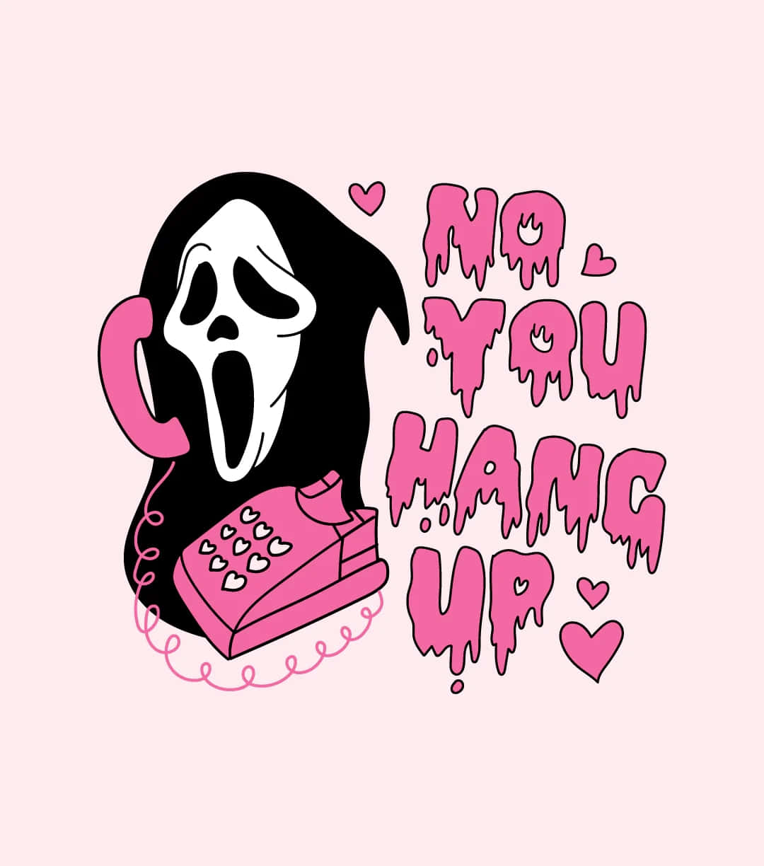 Pink Scream Phone Call Wallpaper