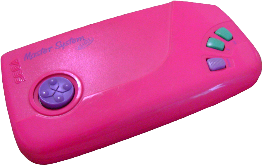 Pink Sega Master System Controller PNG