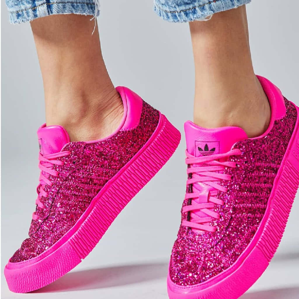 A Pair of Stylish Pink Shoes Wallpaper