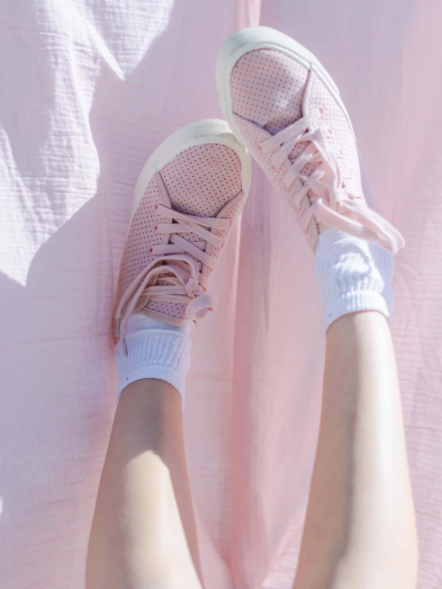 Trendy Pink Shoes Wallpaper