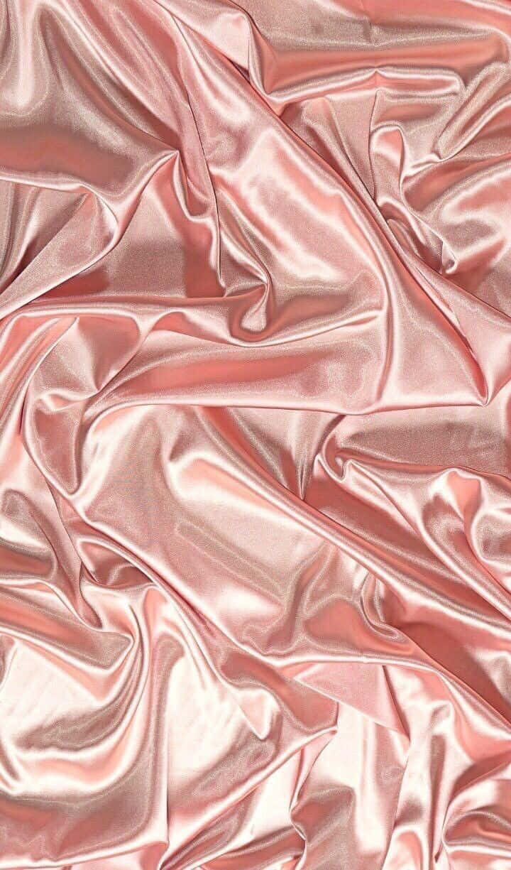 Slap i Luksus med Pink Silk Æstetik Wallpaper