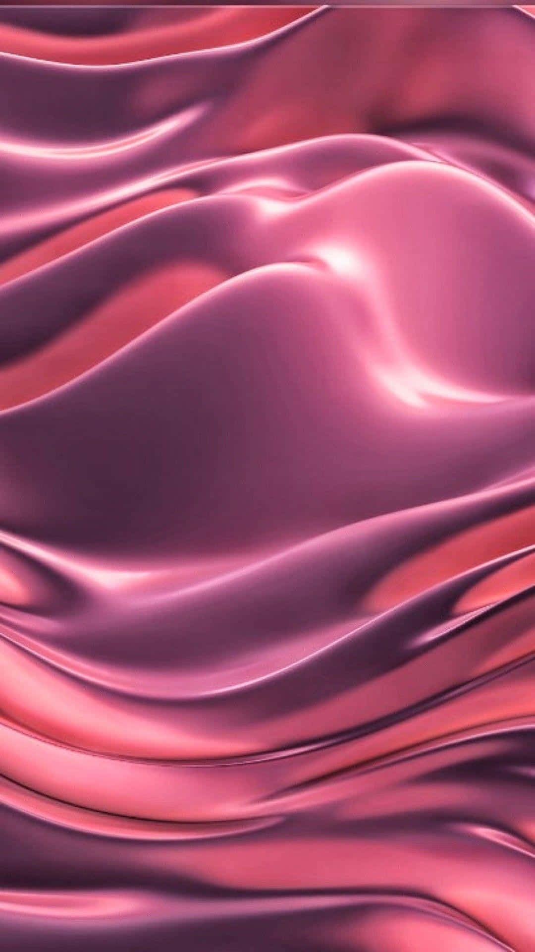Pink Silk Background With Wavy Lines Wallpaper