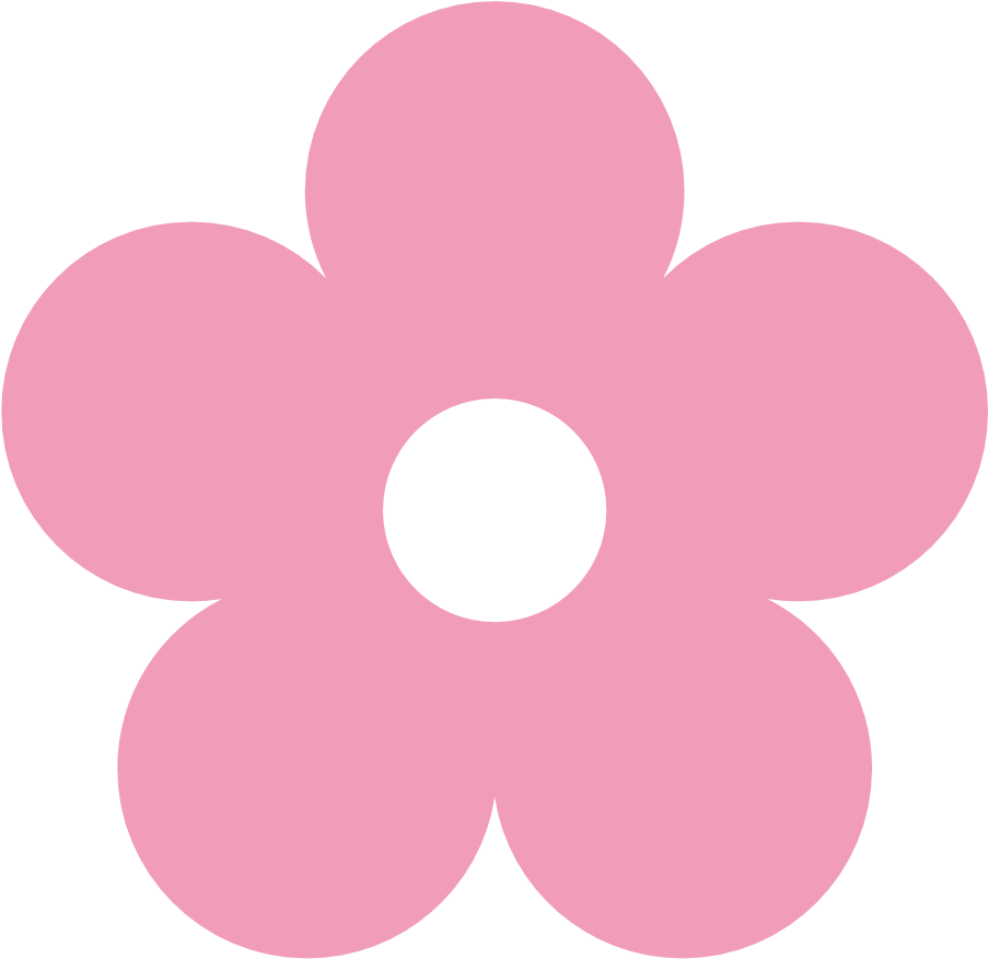 Download Pink Simple Flower Outline | Wallpapers.com