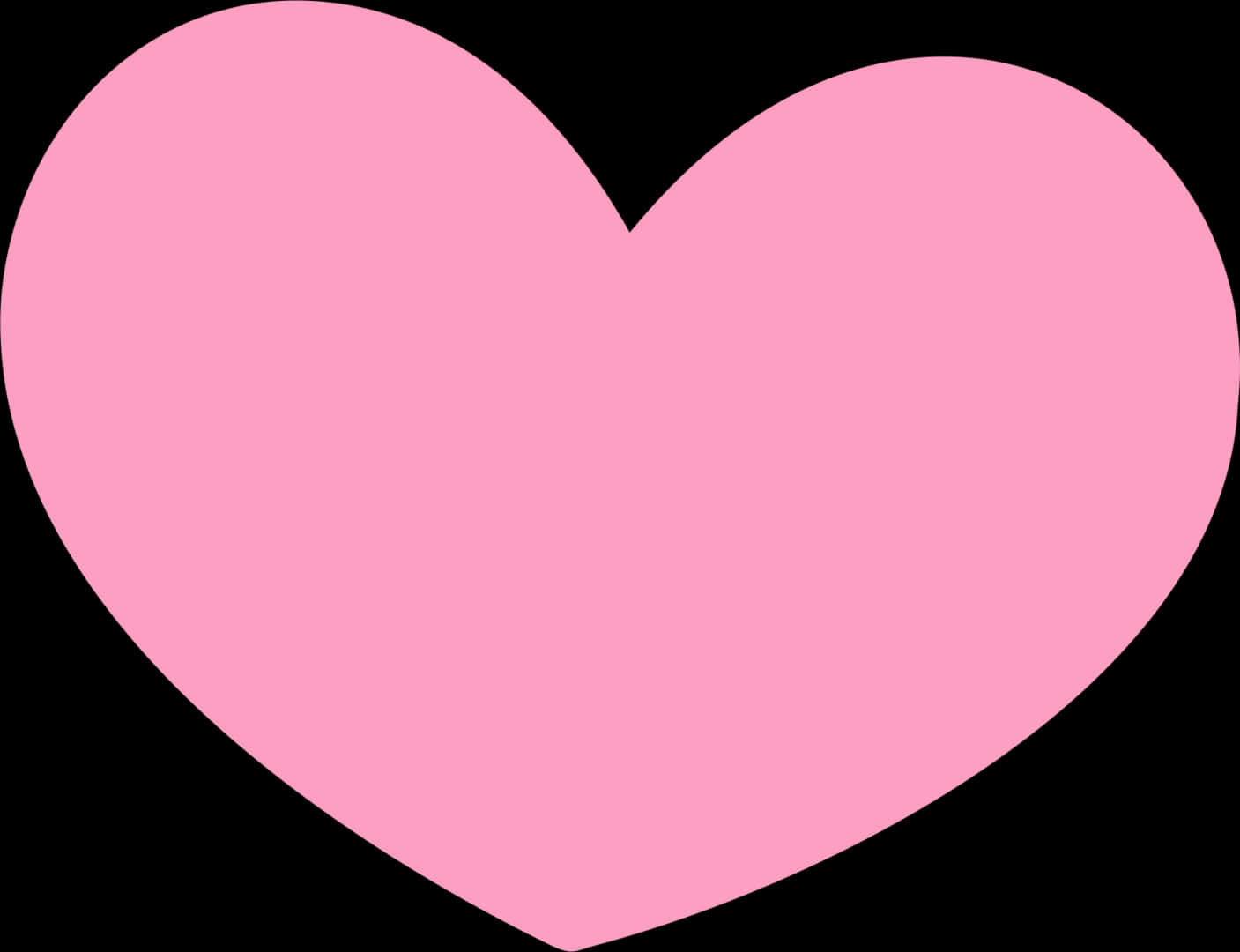 Pink Simple Heart Clipart PNG