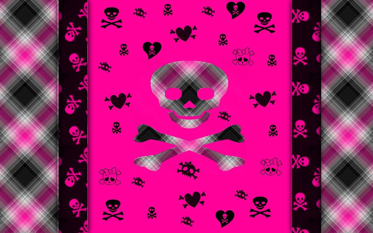 Uncráneo Místico De Color Rosa Fondo de pantalla