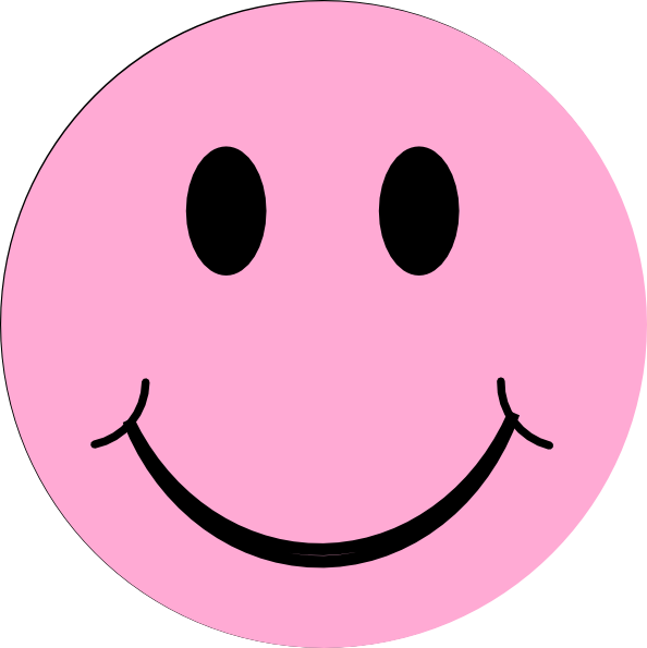 Pink Smiley Face Emoji.png PNG
