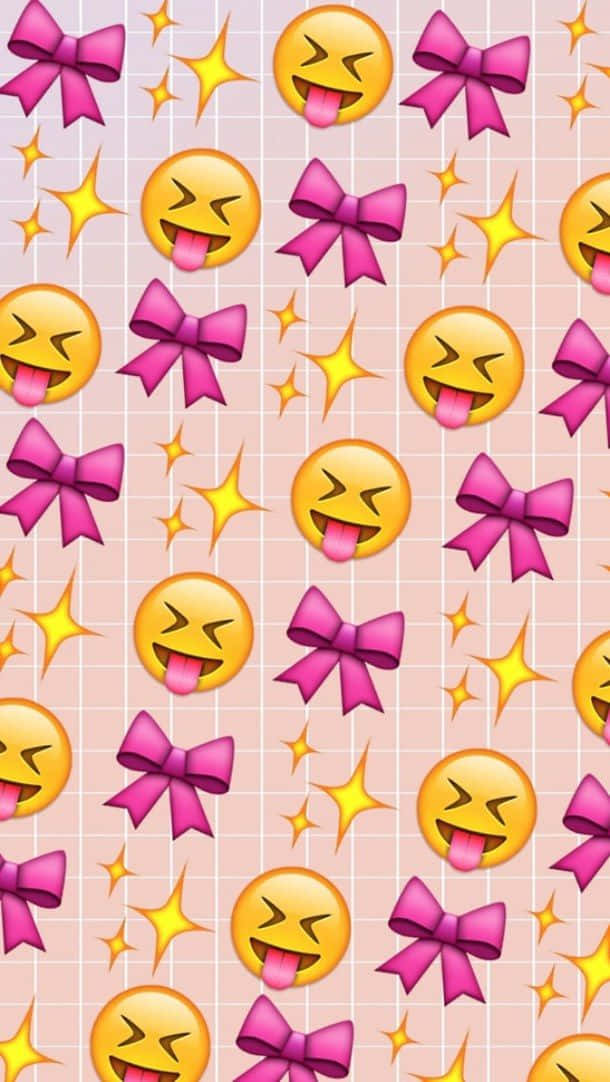 Pink_ Smiley_ Face_ Pattern_ Background Wallpaper