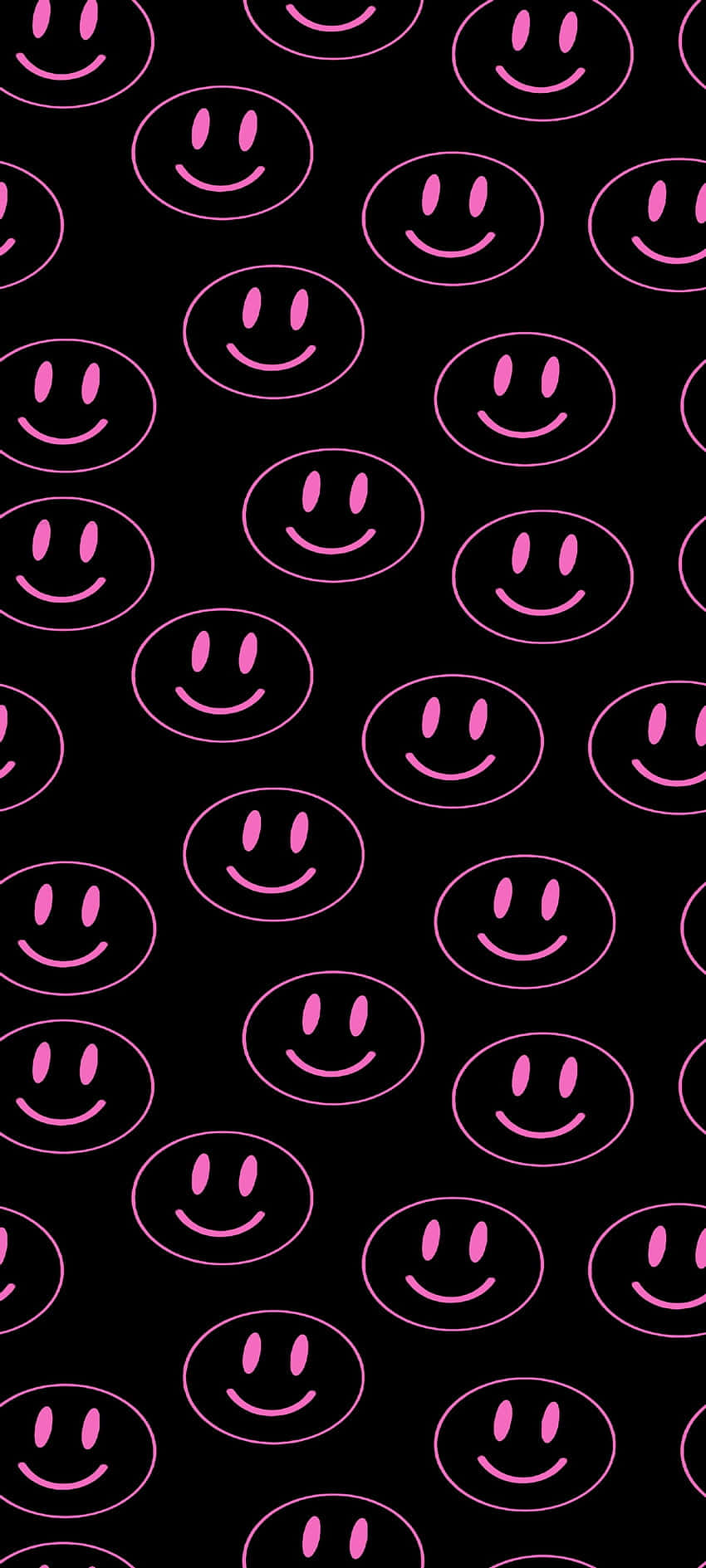 Pink Smiley Faces Pattern.jpg Wallpaper