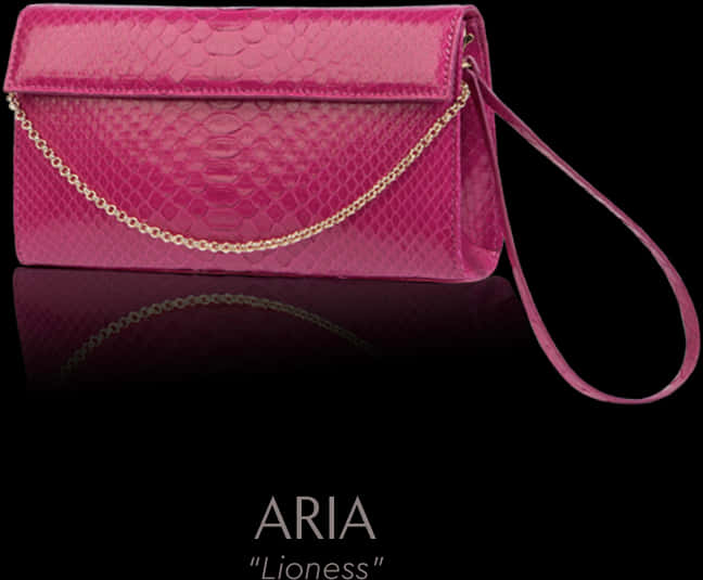 Pink Snakeskin Clutch Bag A R I A Lioness PNG