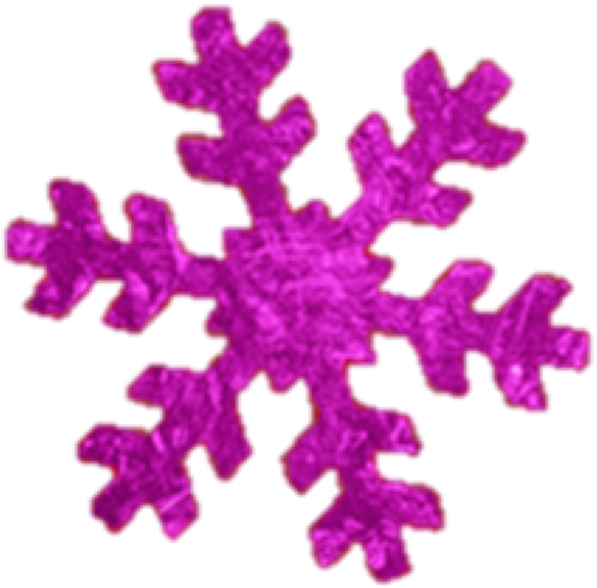 Pink Snowflake Illustration PNG