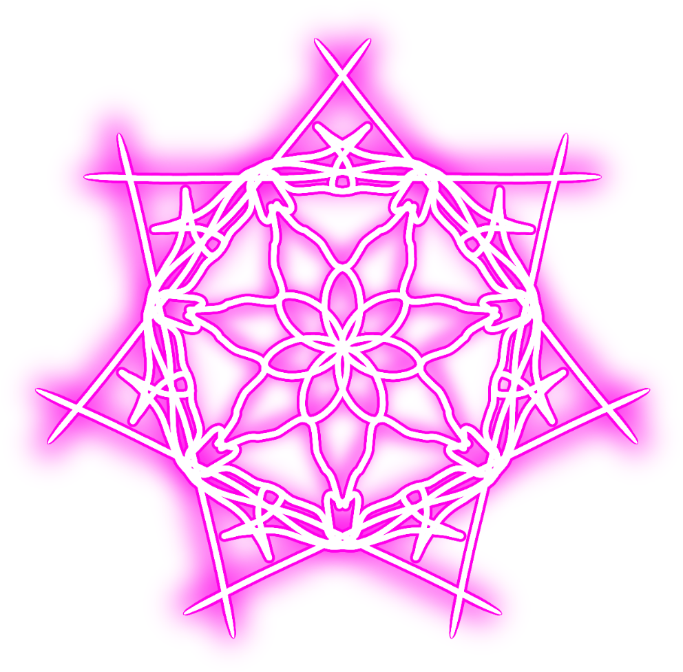 Pink Snowflake Star Graphic PNG