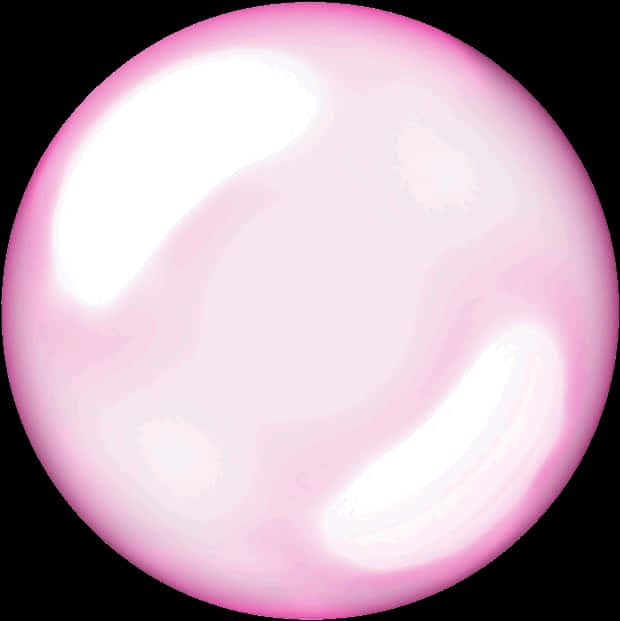 Pink Soap Bubble Isolated PNG