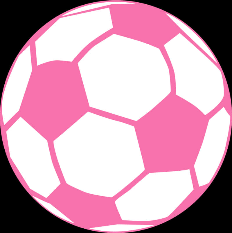 Pink Soccer Ball Graphic PNG