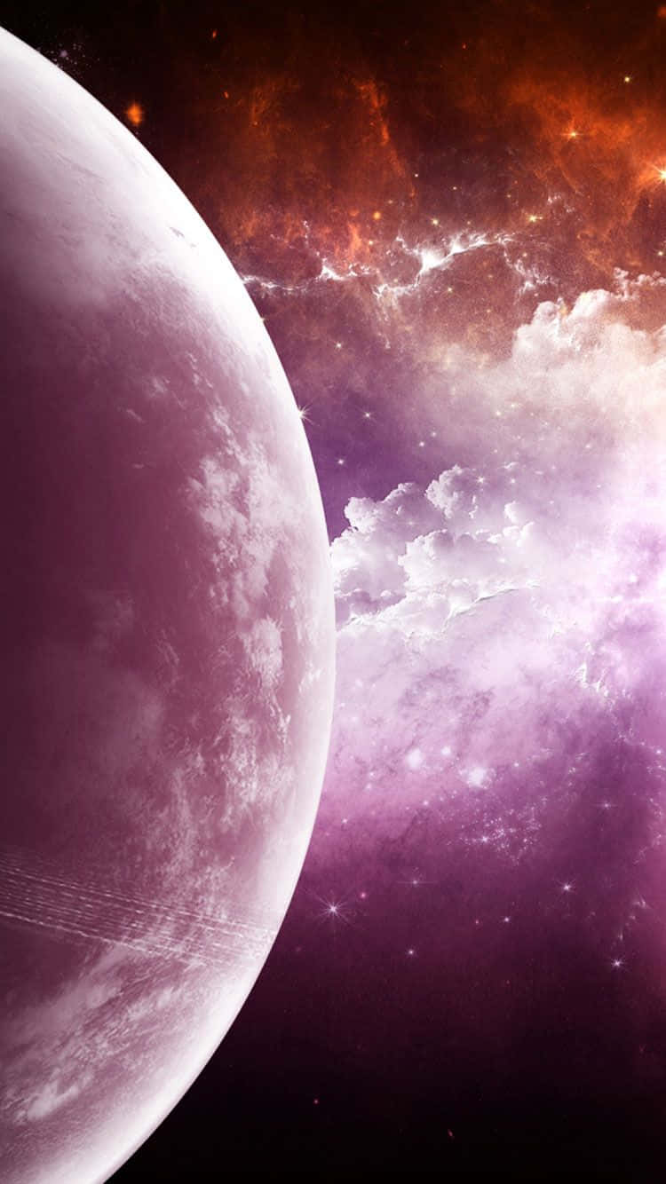 Unlock the secrets of the cosmos and explore a surreal pink space. Wallpaper
