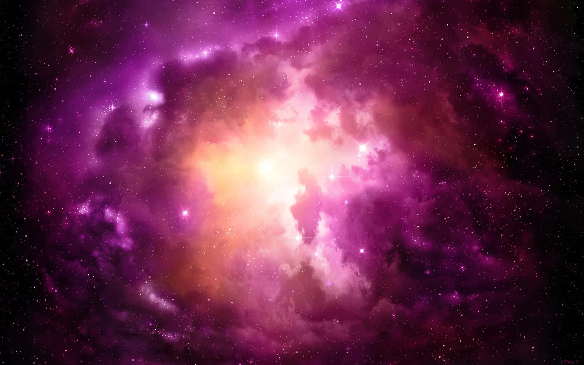 Explore the pink space for a unique experience Wallpaper