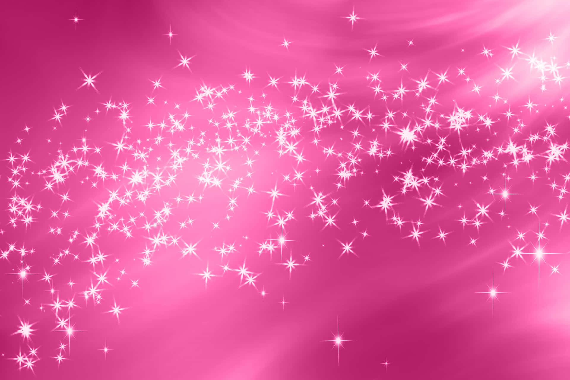 Pink Background With Stars And Sparkles