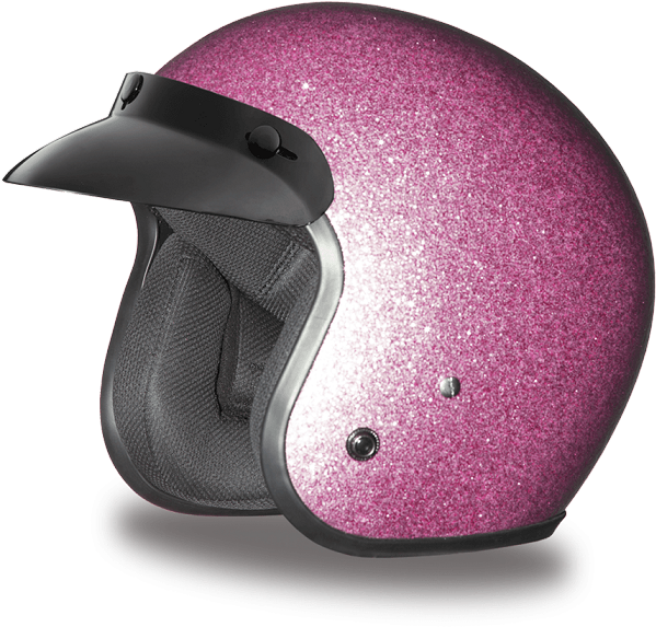 Pink Sparkle Motorcycle Helmet PNG
