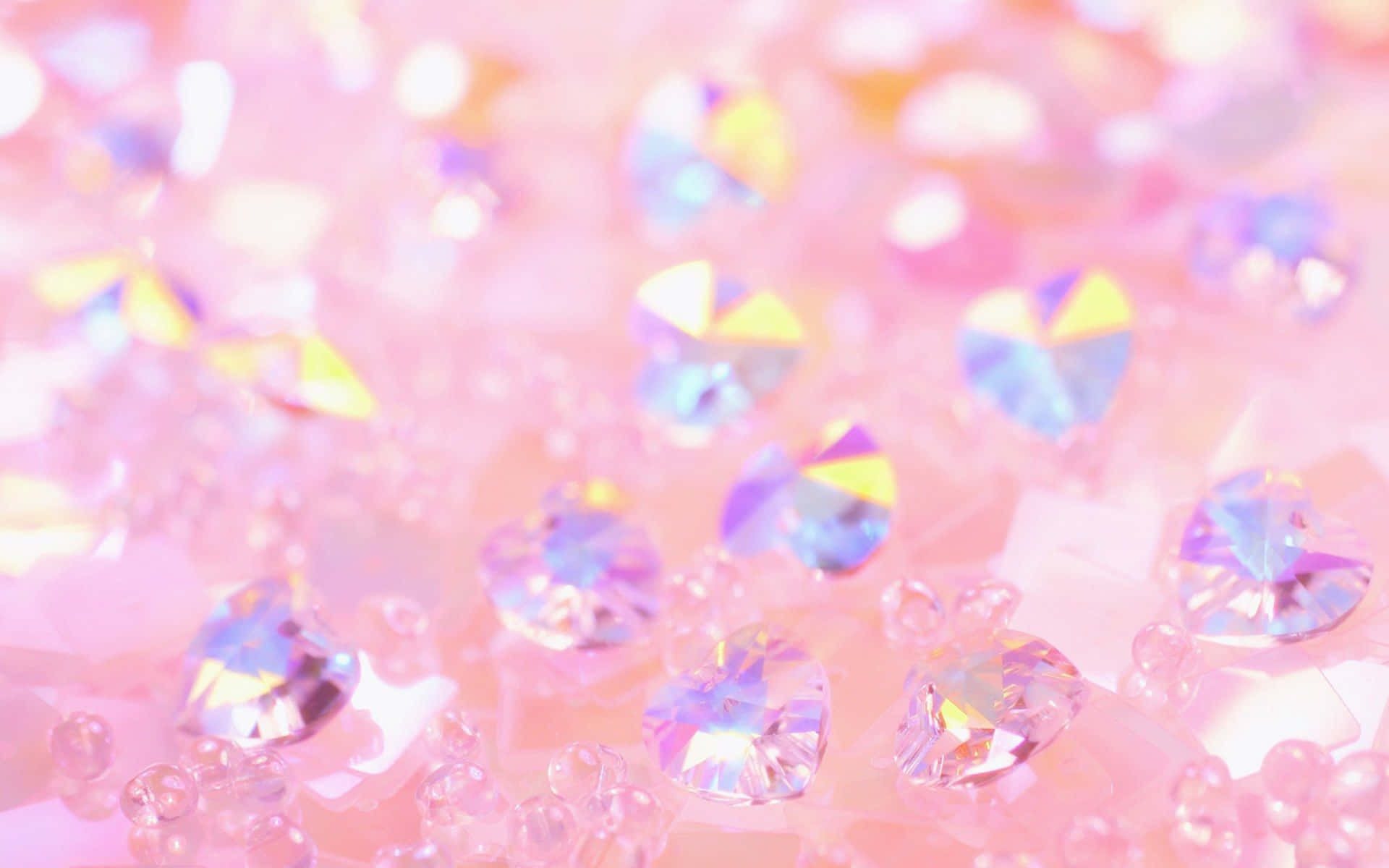 Enchanting Pink Sparkles Background Wallpaper