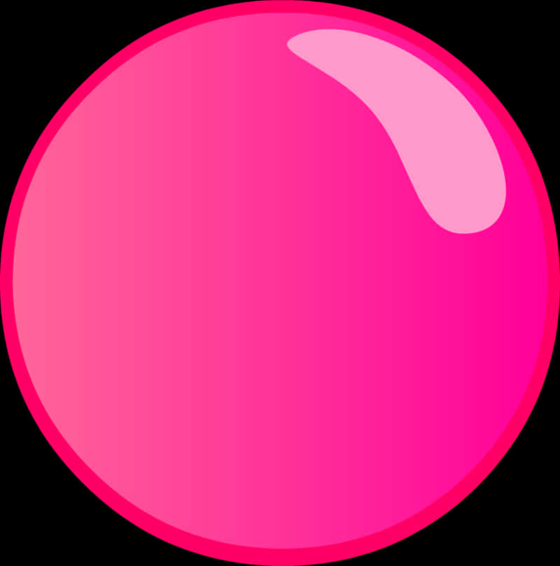 Pink Sphere Bubble Illustration PNG