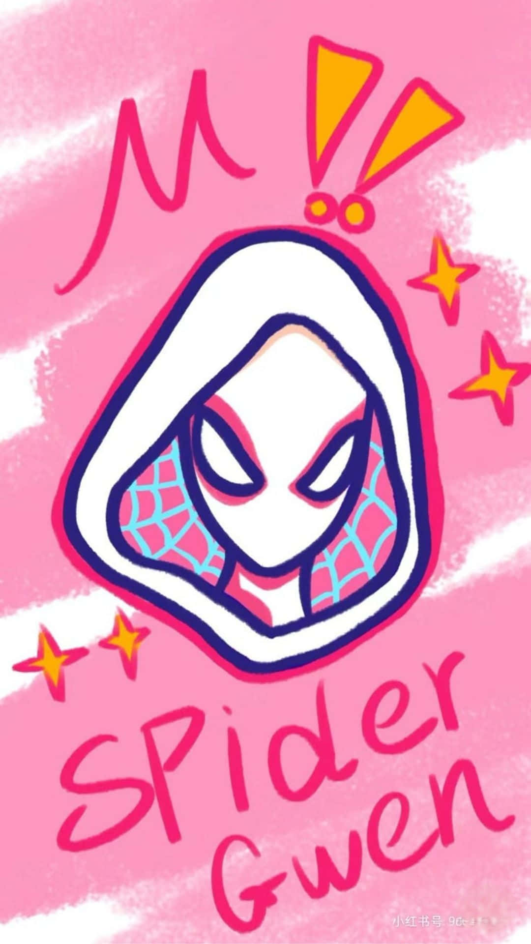 Arte De Spider Gwen Rosa Fondo de pantalla