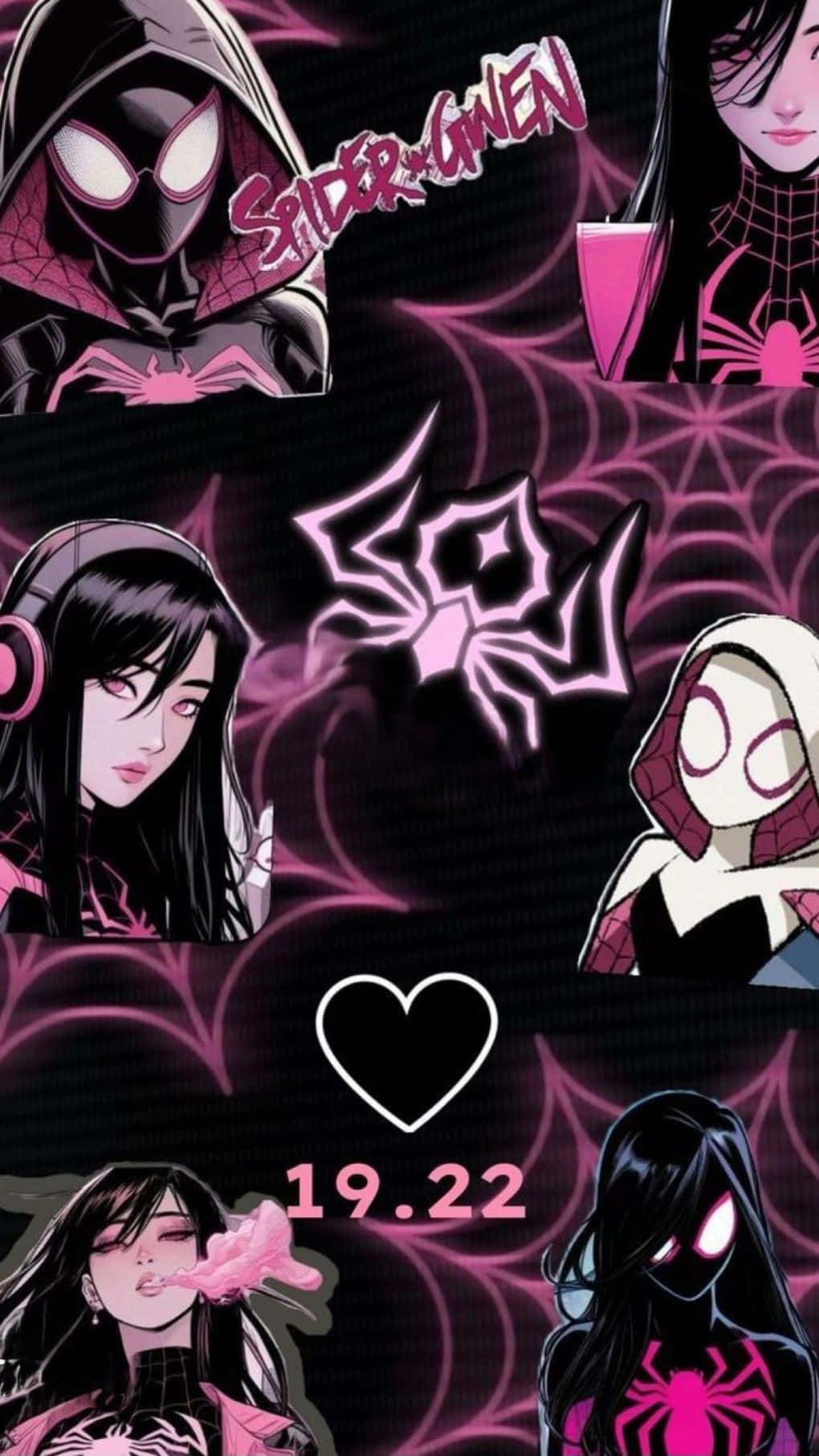 Personajes De Spider Man Rosa Fondo de pantalla