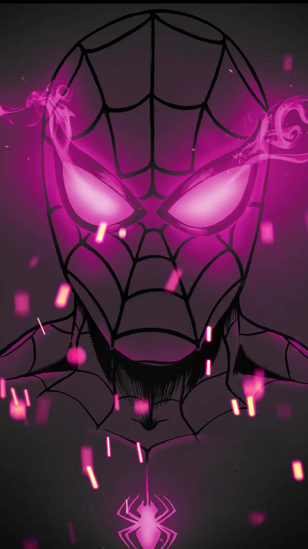 Arte Digital De Spider Man Rosa Fondo de pantalla
